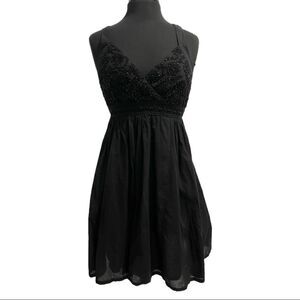 PEPPERMINT bay black embellished sundress sz S